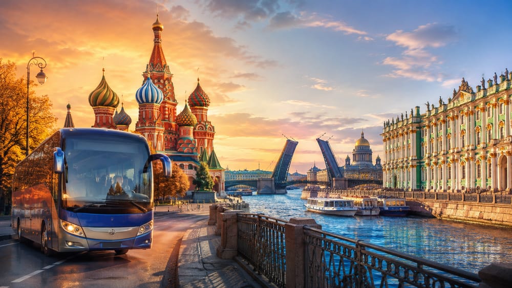 Москва и Санкт-Петербург: собор Василия Блаженного, Эрмитаж и разводные мосты